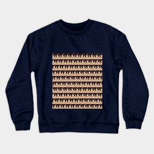 Terracotta Retro Pattern Crewneck Sweatshirt